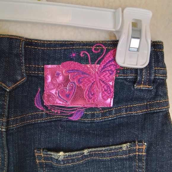 Disney Store Denim Mini Skirt Size Medium in Dark Wash w/ Patches &‎ Embroidery - Picture 10 of 13